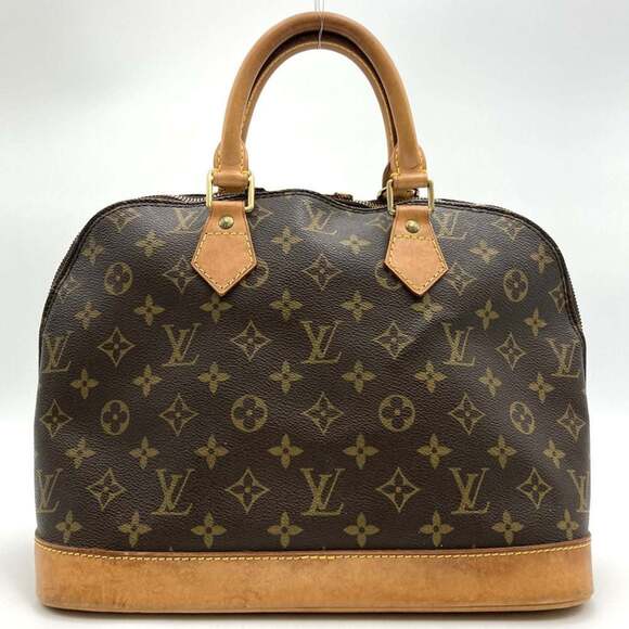 LOUIS VUITTON Brown Monogram Canvas Alma Bag